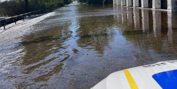 підвищення рівня води у Дніпрі, перелив води через дамбу, Київська область, Бориспільський район