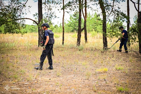 Піротехніки ДСНС Закарпаття знову розміновують території на Донеччині