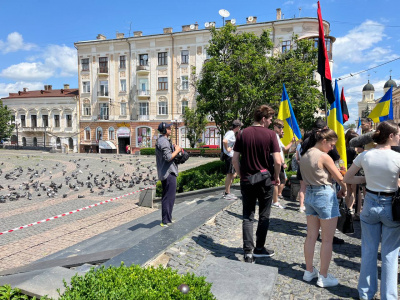 У центрі Чернівців знімають фільм  про Карпатську Україну