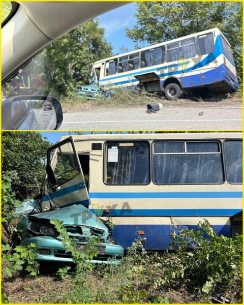 Жахлива аварія з рейсовим автобусом під Кам’янським: є загиблий та постраждалі