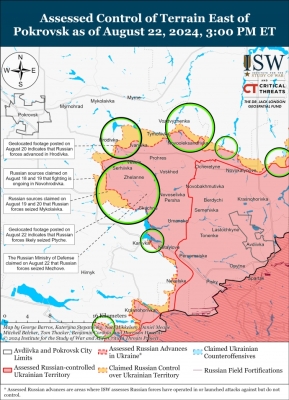 ISW: Українські військові відступили на Покровському напрямку, щоб не попасти в оточення 