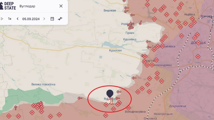 ISW: Росіяни значно активізували наступ на Вугледар і темпи швидко не знизяться 