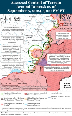 ISW: Росіяни значно активізували наступ на Вугледар і темпи швидко не знизяться 