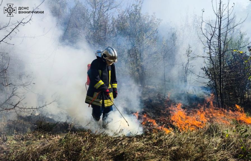 На Вінниччині вчора сталася 21 пожежа