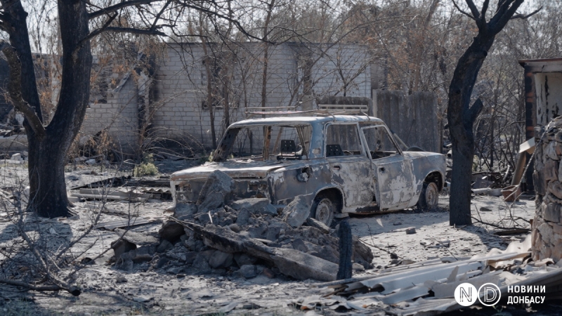 Ліс і будинки перетворилися на згарище. Війна зробила пожежі в Донецькій і Харківській областях ще більш руйнівними