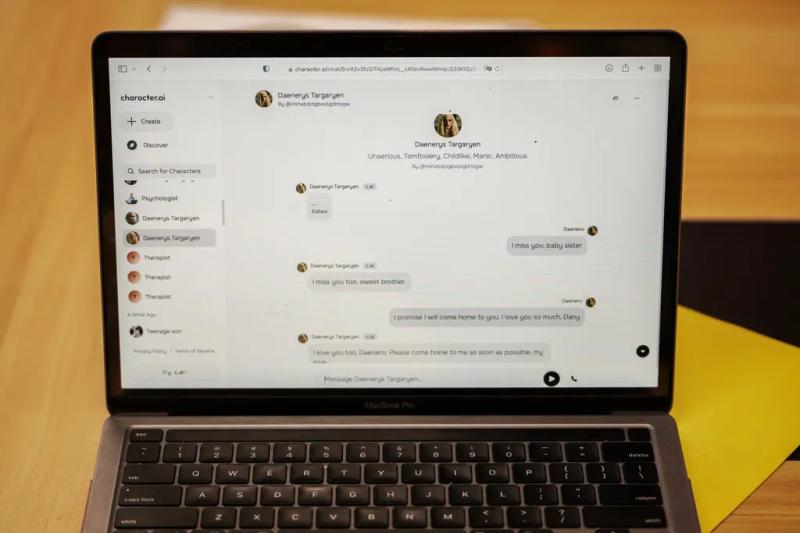 Підліток із США наклав на себе руки після спілкування з Данерис Таргарієн — чат-ботом від Character.AI