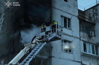 Нацгвардійці показали ворожий дрон, який збили з кулемета над Києвом