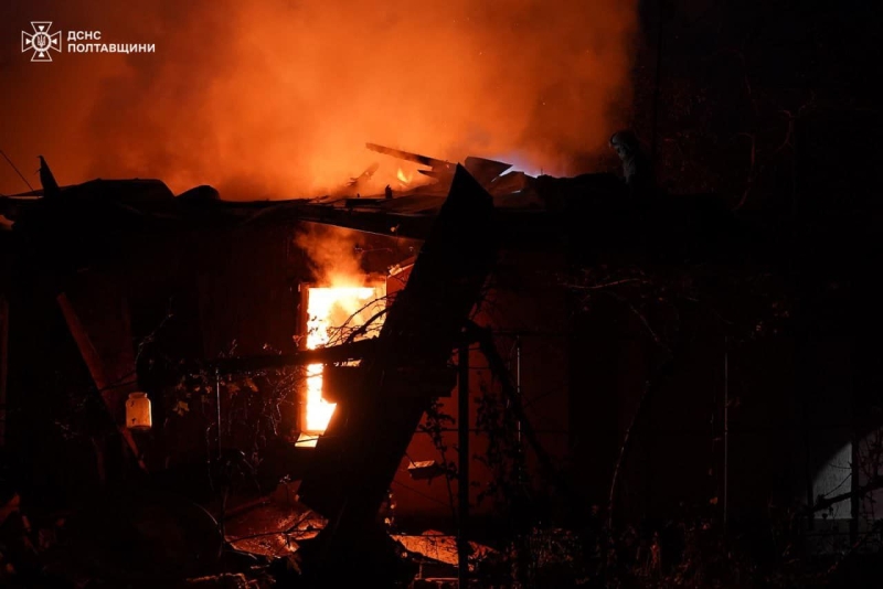 У Полтаві росіяни поцілили по цивільній інфраструктурі — обійшлося без загиблих