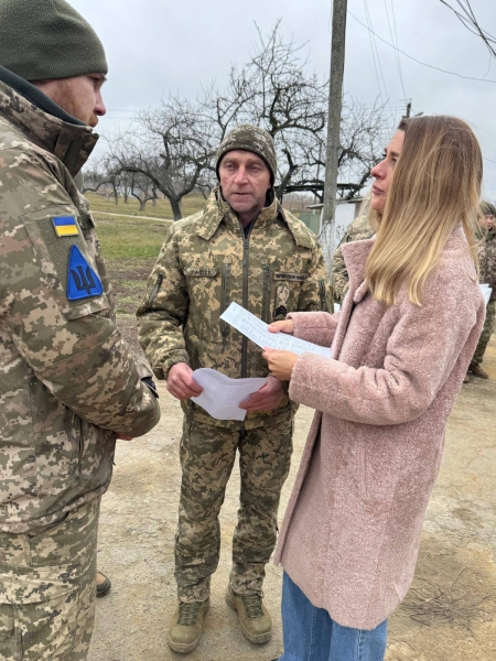 Лариса Білозір відвідала військових однієї з частин на Вінниччині