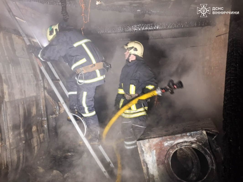 Минулої доби у Вінницькій області сталося дев’ять пожеж