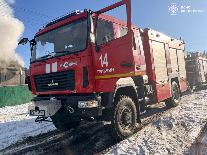 Минулої доби у Вінницькій області сталося дев’ять пожеж