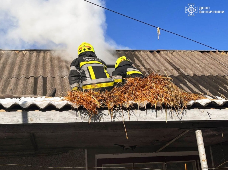 Минулої доби у Вінницькій області сталося дев’ять пожеж