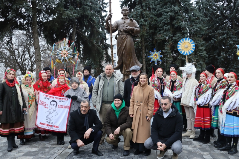 На Різдво в Полтаві відкрили пам’ятник мандрівному філософу Григорієві Сковороді