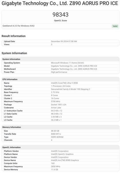 Перший тест Intel Arc B580 — програє NVIDIA RTX 4060 та AMD RX 6700 XT, але випереджає A580 на 30%