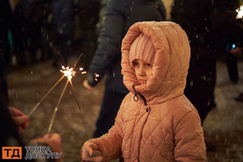 У Дендропарку в Кропивницькому відкрили новорічну ялинку