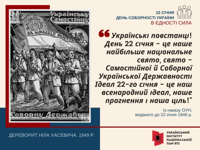 22 січня – День Соборності України