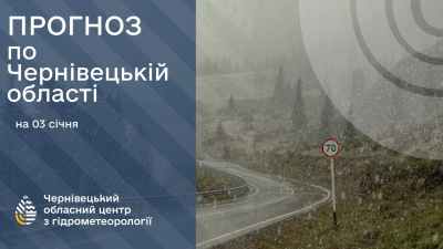 Погода на Буковині 3 січня